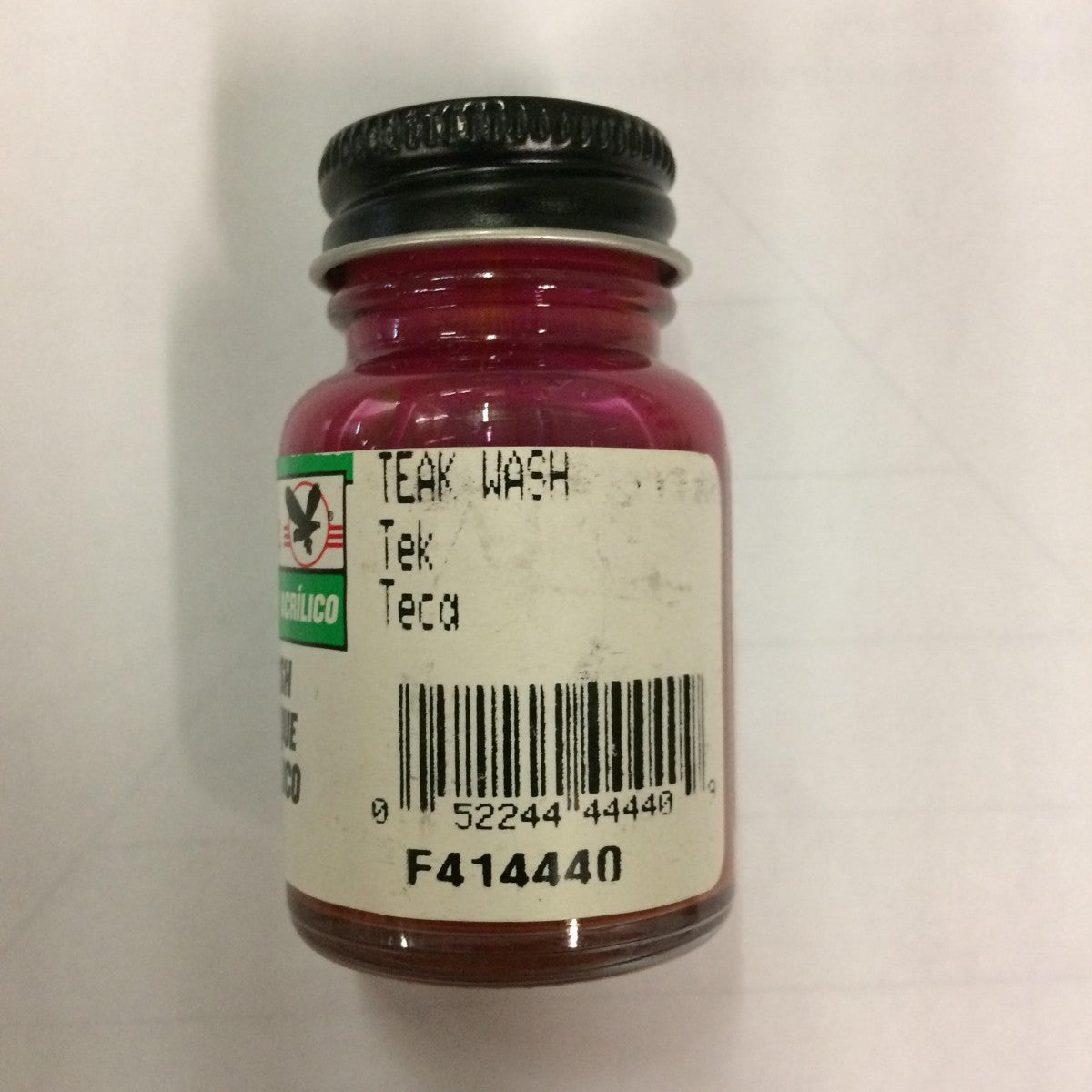 Floquil F414440 Teak Polly Scale Acrylic Wash Paint - 1 oz. Bottle