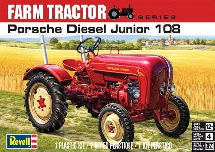 Revell 85-4485 1:24 Porsche Diesel Junior 108 Farm Tractor Plastic Model Kit