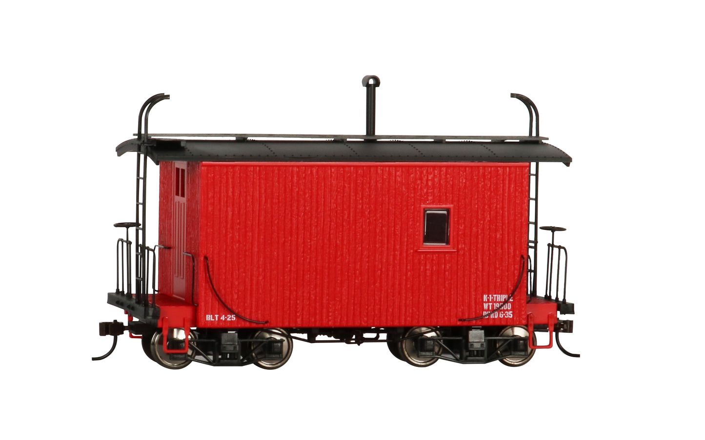 Bachmann 26562 On30 Data Only Red 18' Logging Caboose