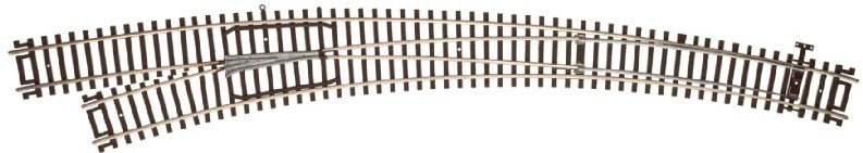 Atlas 0595 HO Code 83 Nickel Silver Rail Curved Left Switch Turnout