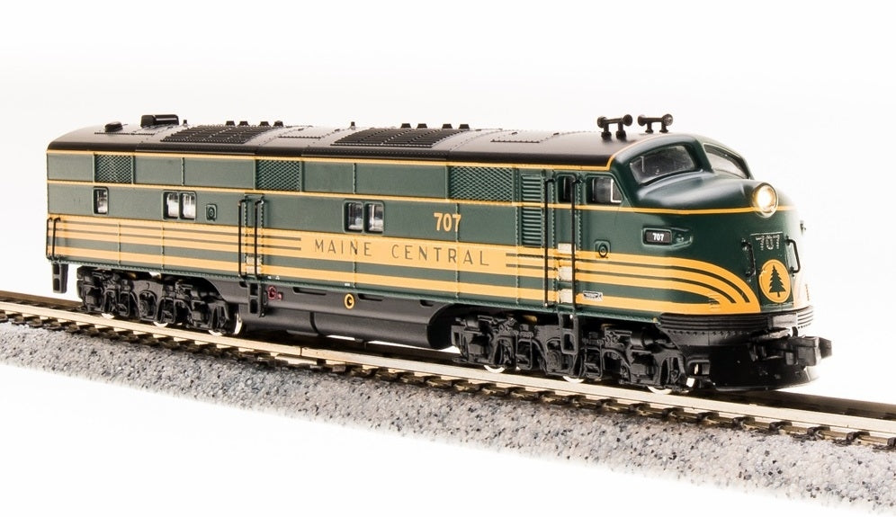 Broadway Limited 3228 N Maine Central EMD E7A Pine Tree Green Scheme #708