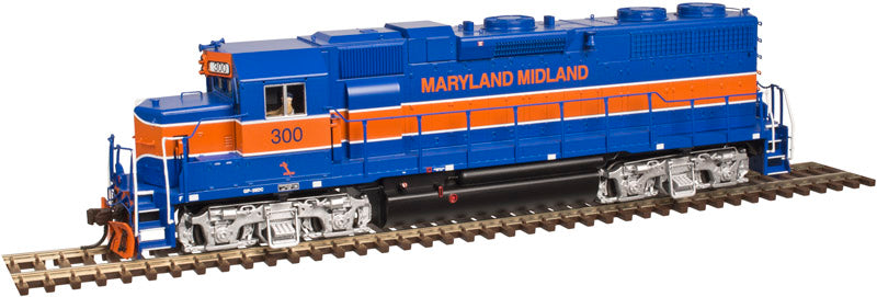 Atlas 10002398 HO Maryland Midland GP38 Low Nose Locomotive Gold Series #300