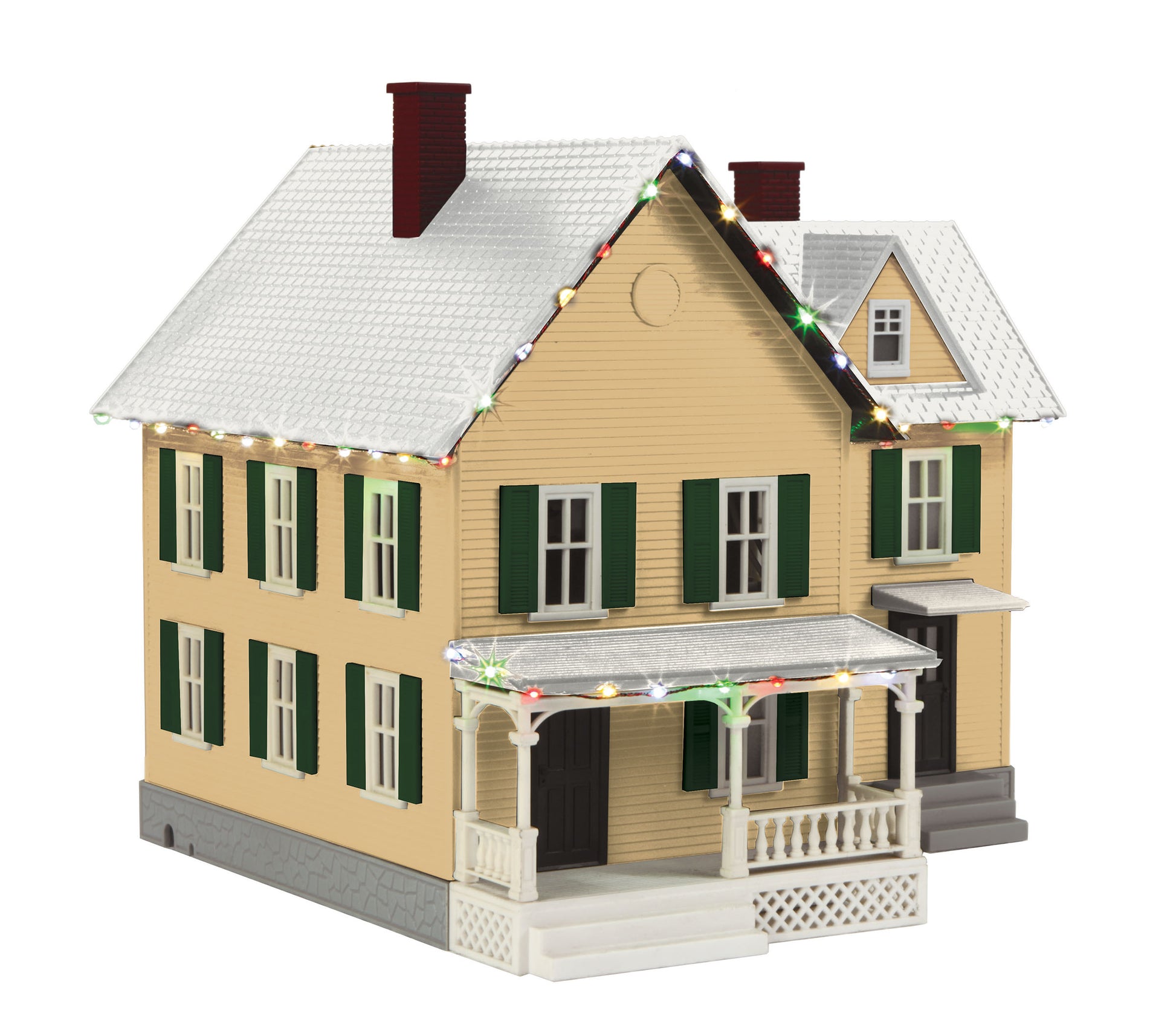 MTH 30-90547 O #6 Farm House with Operating Christmas Lights