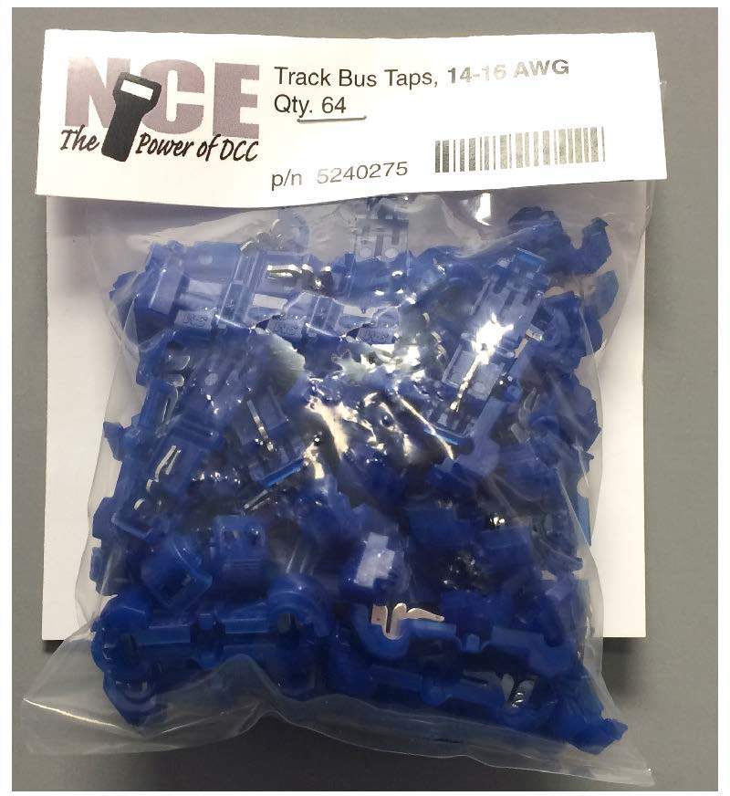 NCE 0275 HO Track Bus Taps Blue Package (64)