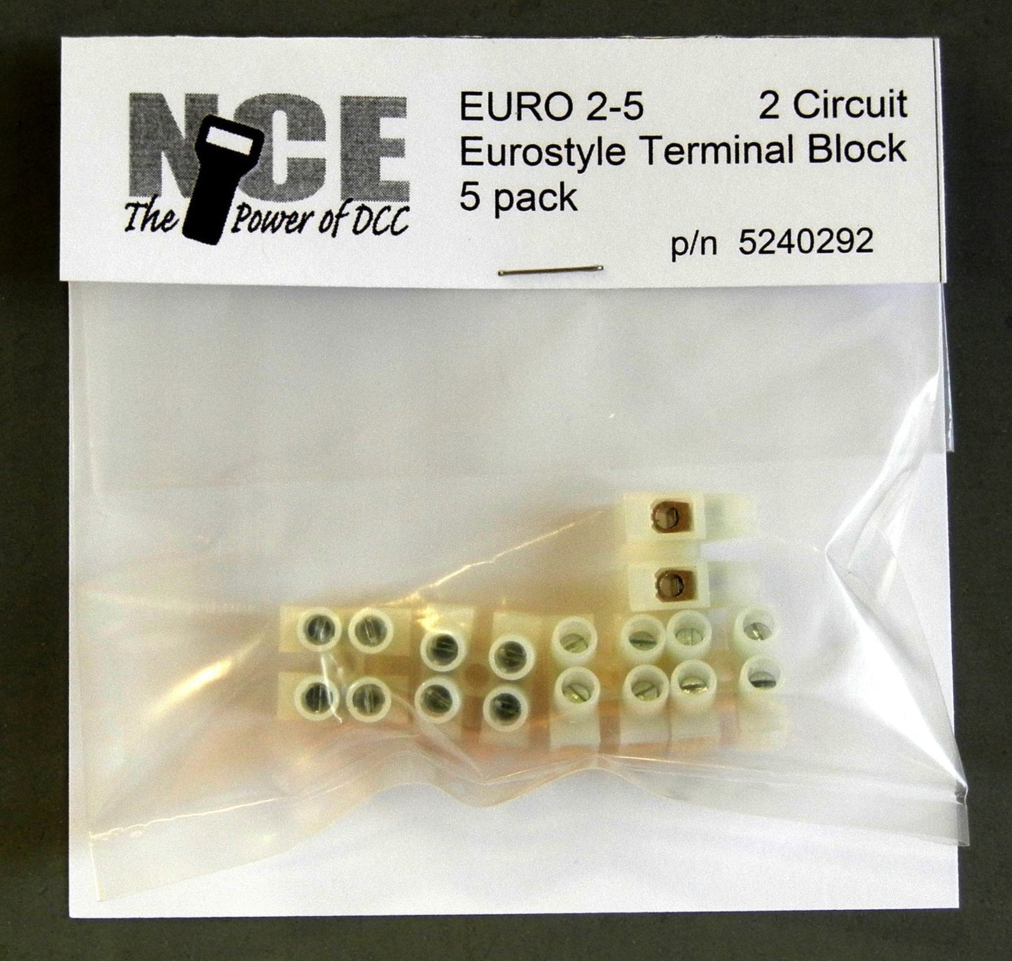 NCE 0292 HO 14-24 AWG 2cir Euro Term Strip