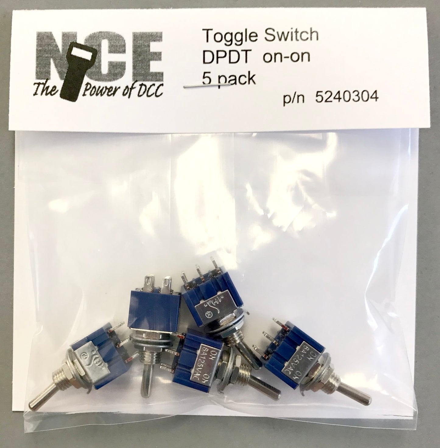 NCE 0304 HO On-On DPDT Toggle Swtch 125V5A