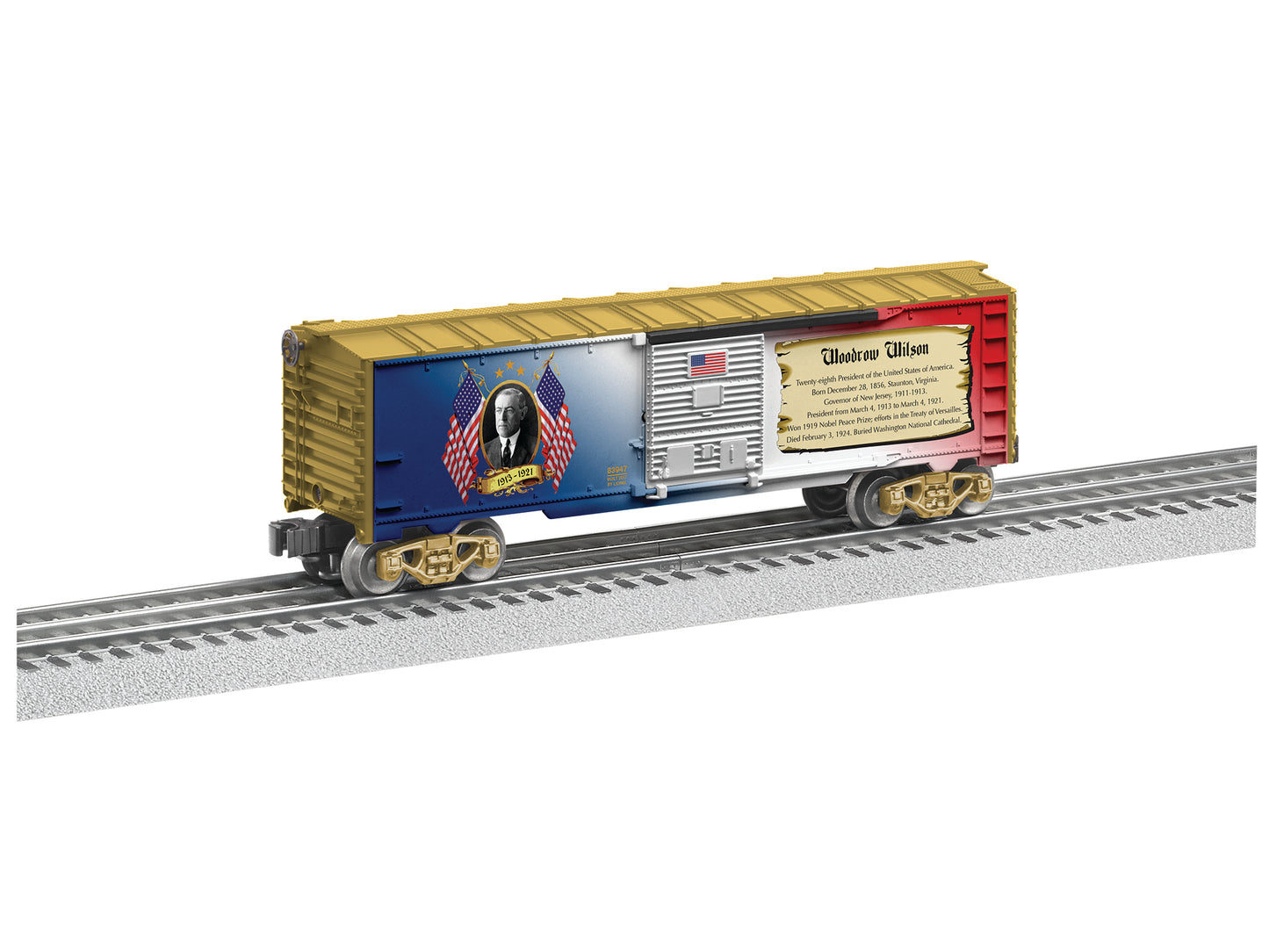 Lionel 6-83947 O USA Woodrow Wilson Presidents Boxcar