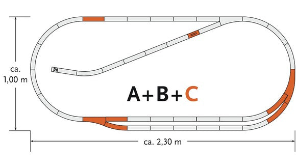 Roco 61102 HO TRACK SET C