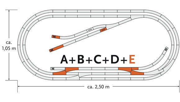 Roco 61104 HO TRACK SET E