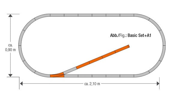 Roco 61150 HO geoLine A1 Track Expansion Set