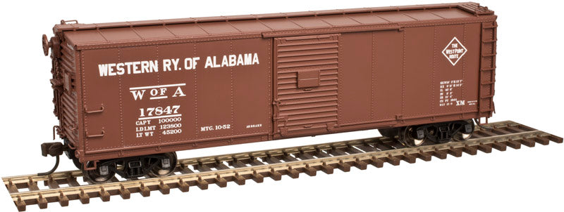 Atlas 20004351 HO Western Railway of Alabama USRA Steel Rebuilt Box Car #17813