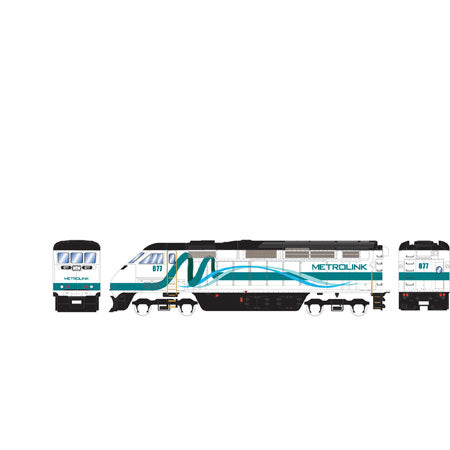 Athearn 98791 HO Metrolink RTR F59PHI Diesel Locomotive with DCC & Sound #877