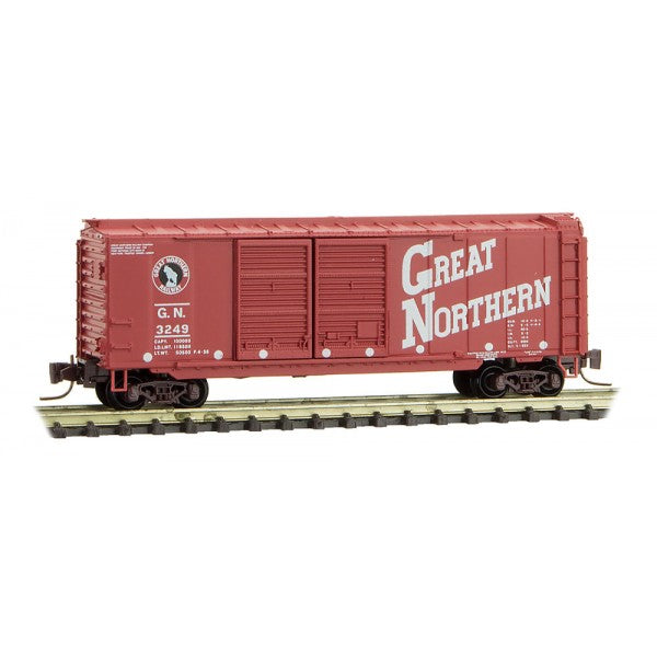MicroTrains 50100270 Z Great Northern Circus Series Box Car #3249 – Trainz