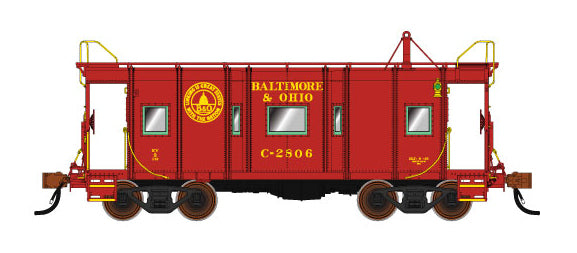Fox Valley Models 91213 N Baltimore & Ohio Wagon Top Caboose #2400 Red