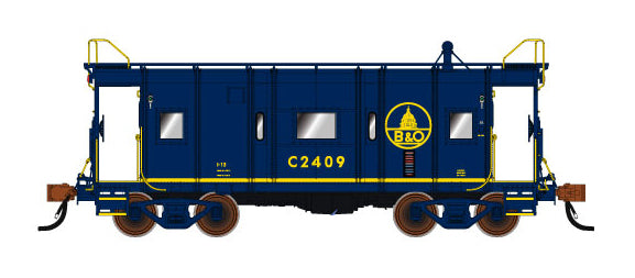 Fox Valley Models 91219 N Baltimore & Ohio Wagon Top Caboose #2408 Blue