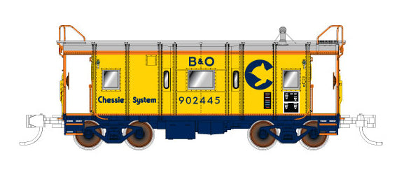 Fox Valley Models 91222 N Chessie System Wagon Top Caboose #2403