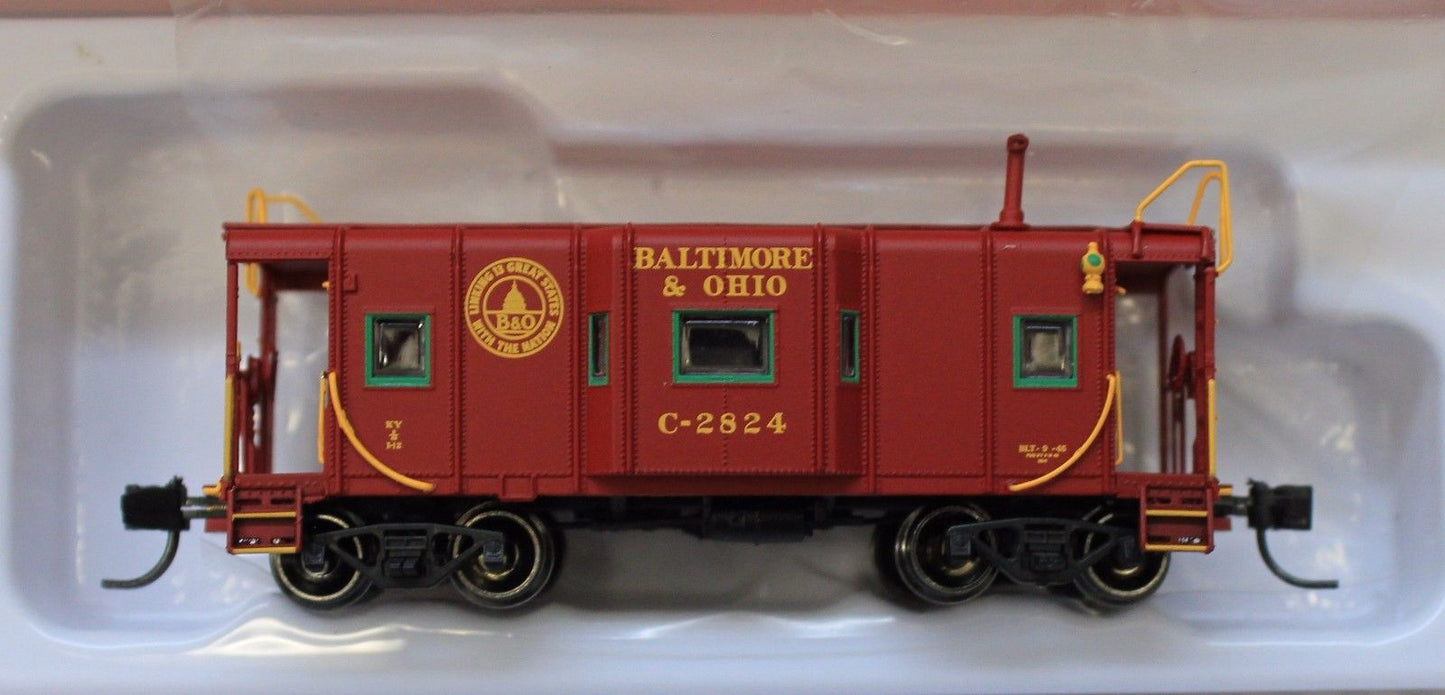 Fox Valley Models 91215 N Baltimore & Ohio Wagon Top Caboose #2437 Red