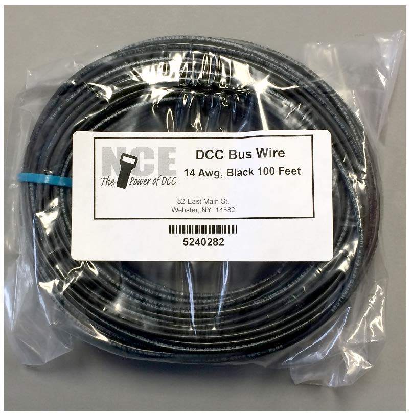 NCE 0282 DCC Main Bus 14AWG Wire Black 100' 30.5m