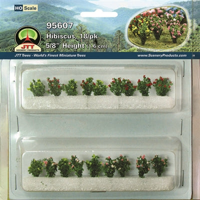 JTT Scenery Products 95607 HO Hibiscus Pack (18)