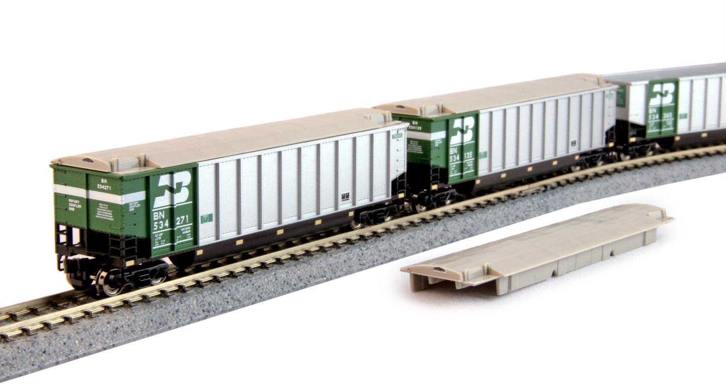 Kato 106-4650 N Burlington Northern Bethgon Protein Gondolas (Set of 8)