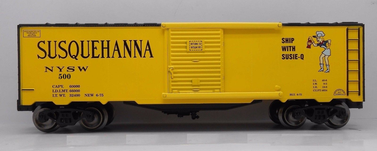 RMT 96443 O NYSW Susie-Q Boxcar #621