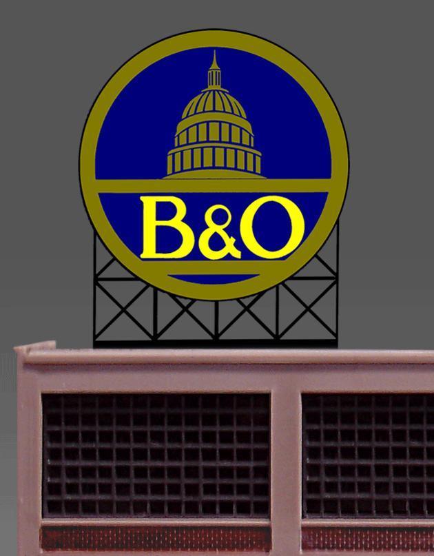 Miller Engineering 44-2702 HO/N Baltimore & Ohio Billboard
