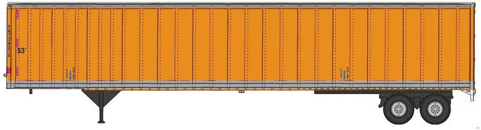 Walthers 949-2456 HO Schneider 53' Stoughton Trailer (Set of 2)