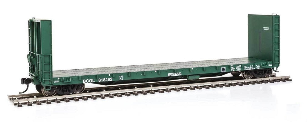 Walthers 920-104315 HO British Columbia Railway 50' Bulkhead Flat #818462
