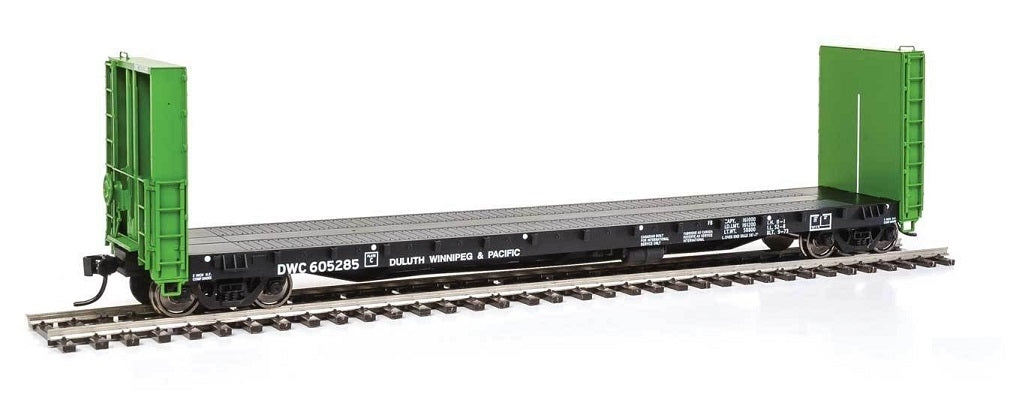 Walthers 920-104321 HO Duluth, Winnipeg & Pacific 50' Bulkhead Flat Car #605285