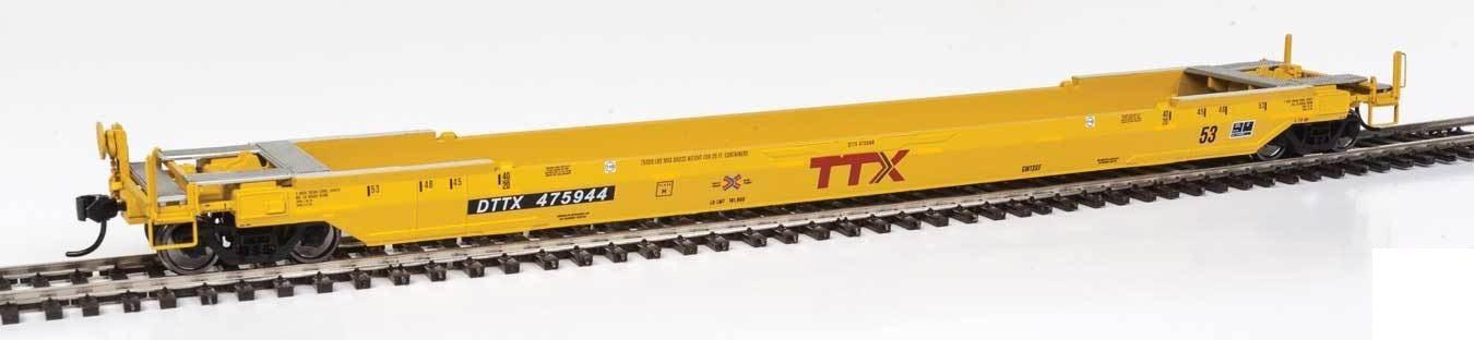 Walthers 920-109024 HO Scale TTX Gunderson Rebuilt A-P 53' Well Car #475944