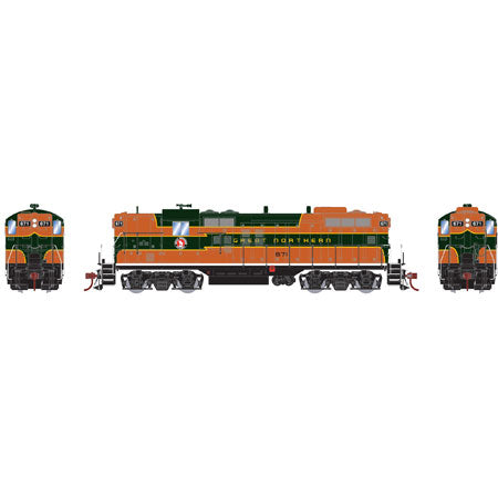Athearn G64072 HO Great Northern GP9 Diesel Locomotive #671