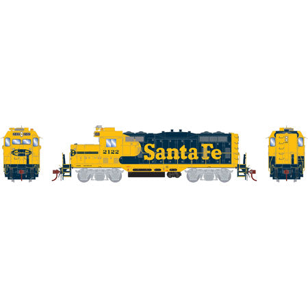 Athearn G64256 HO Santa Fe GP7u Diesel Locomotive with DCC and Sound #2122