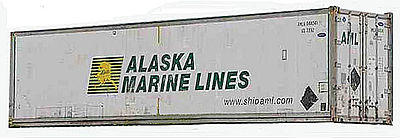 Con-Cor 0004-088155 HO Alaska Marine Line 53' Reefer Container # 1 (Set of 2)