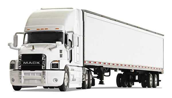 First Gear 60-0367 1:64 Mack Anthem with Sleeper and 53' Trailer in White