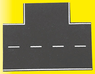 Vollmer 48263 HO Weathered Asphalt Street 90 Degree T Intersection