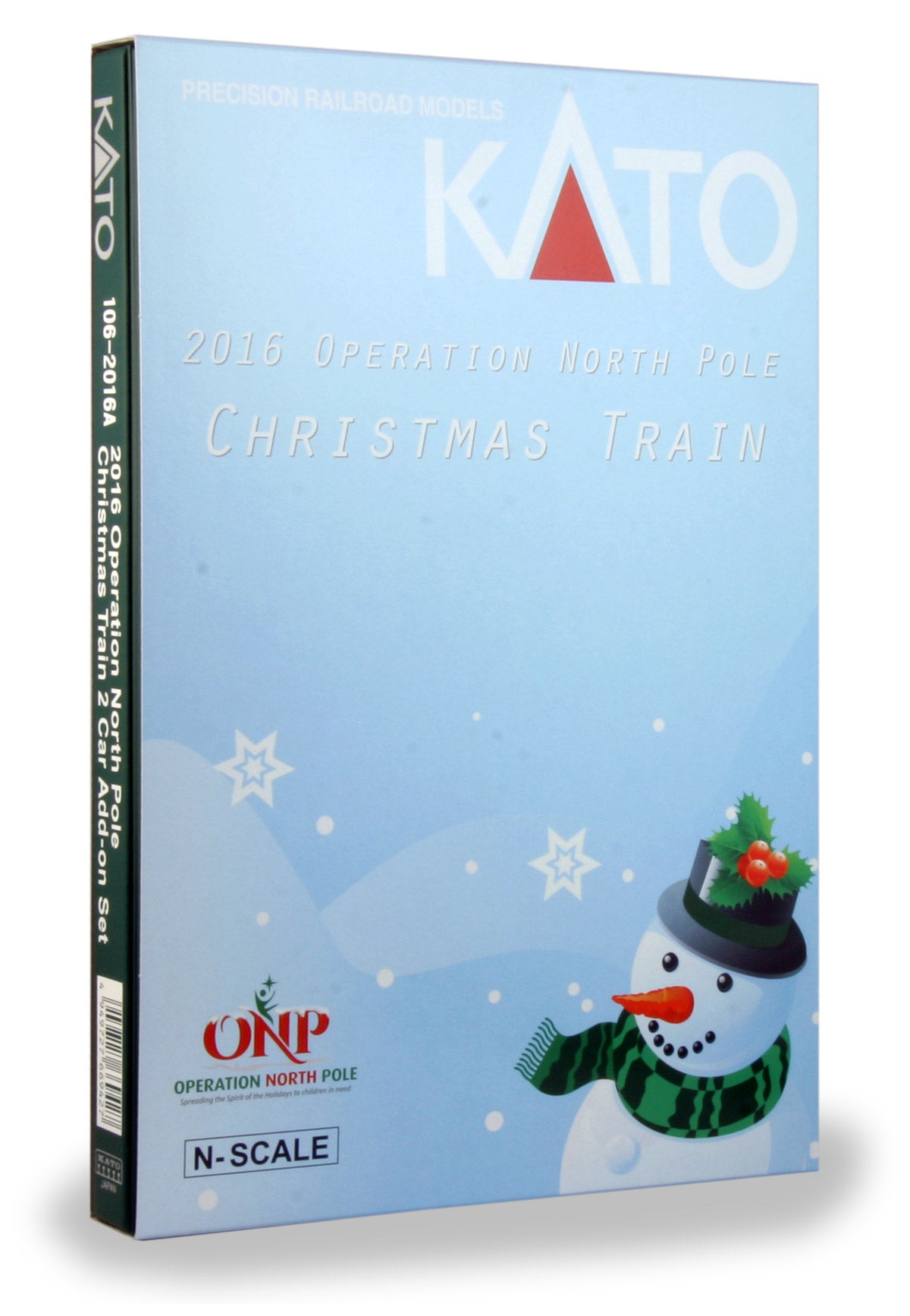 Kato 1062016A 2016 North Pole Christmas N Gauge Diesel Passenger Train Set