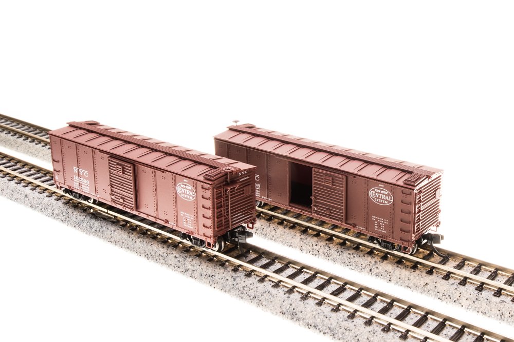Broadway Limited 3658 N NYC Steel Box Car with Corrugated Ends (Set of 4)