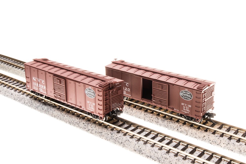 Broadway Limited 3659 N NYC Steel Box Car with Corrugated Ends (Set of 4)