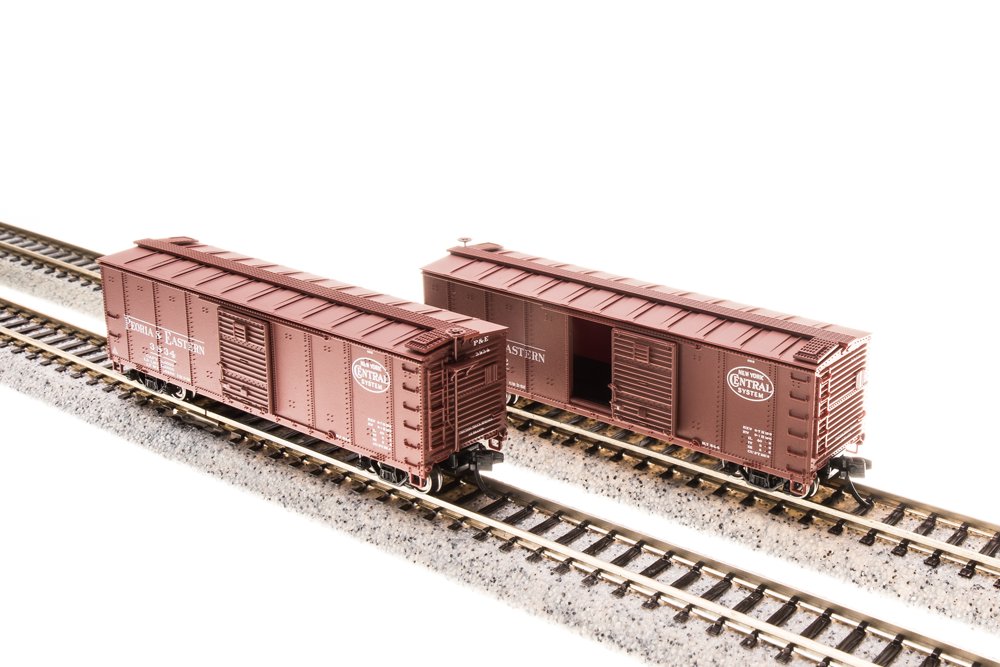 Broadway Limited 3663 N P&E Steel Box Car with Corrugated Ends (Set of 4)
