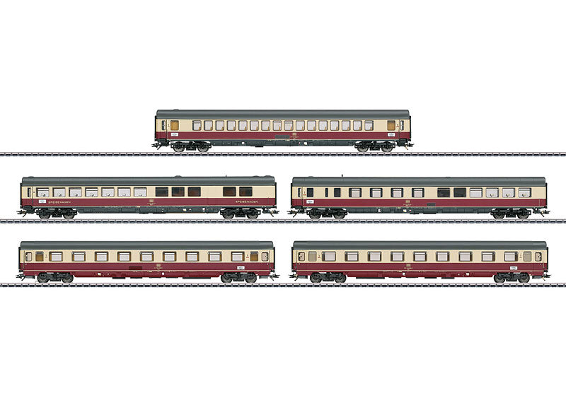 Marklin 43856 HO Parsifal Express TEE Passenger Car Set (5)