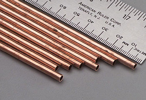 K&S 9509 .014" x 5/32" x 36" Round Copper Tube (Pack of 8)