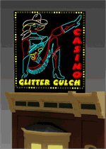 Miller Engineering 442602 HO/N Small Glitter Gulch Lighted Billboard