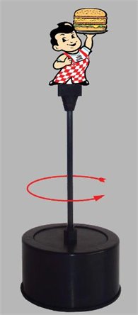 Miller Engineering 55095 O Big Boy Rotating Sign