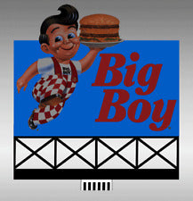Miller Engineering 882901 O/HO Big Boy Super Animated Neon Billboard