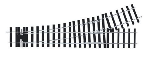 Peco ST-U751 O Scale 2-Rail Code 200 Unifrog Turnout - Setrack - Left Hand