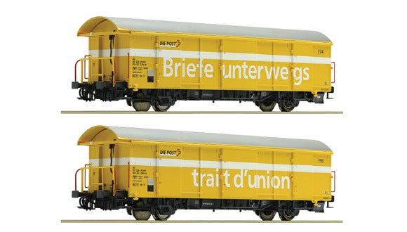 Roco 76200 HO SBB Postal Goods Wagon Z2 (yellow) (2)