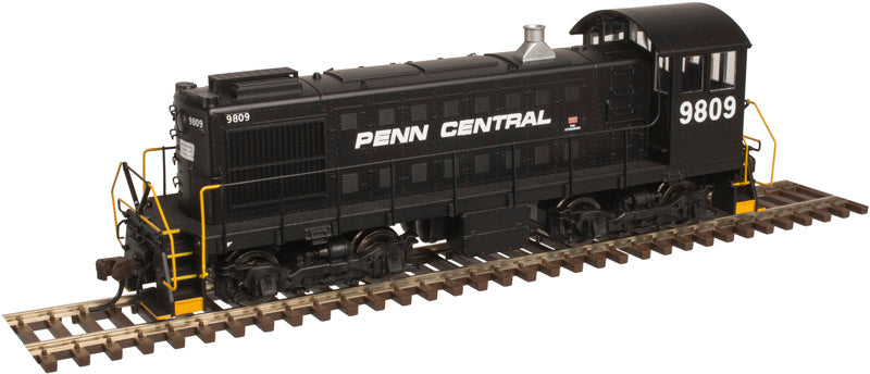 Atlas 10002441 HO Penn Central S-2 Locomotive (Black/White) #9809