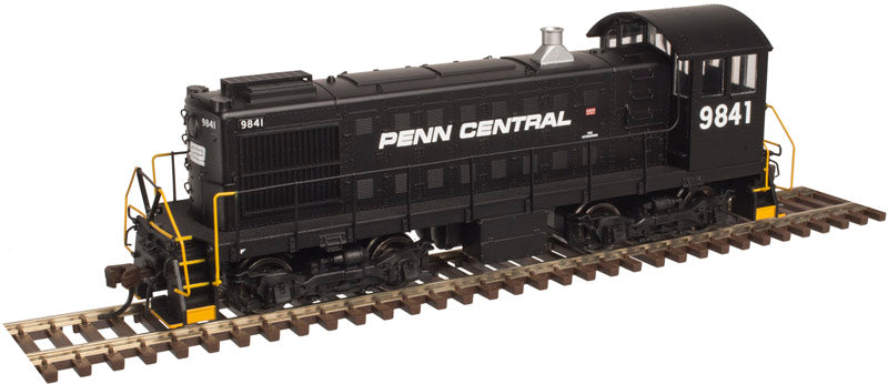 Atlas 10002442 HO Penn Central S-2 Locomotive (Black/White) #9841