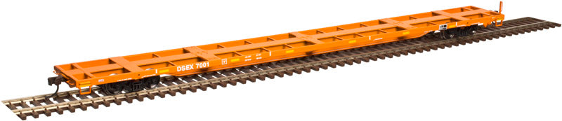 Atlas 20004507 HO East Carbon-DSEX Trainman® 85' Trash Flat Car #7169