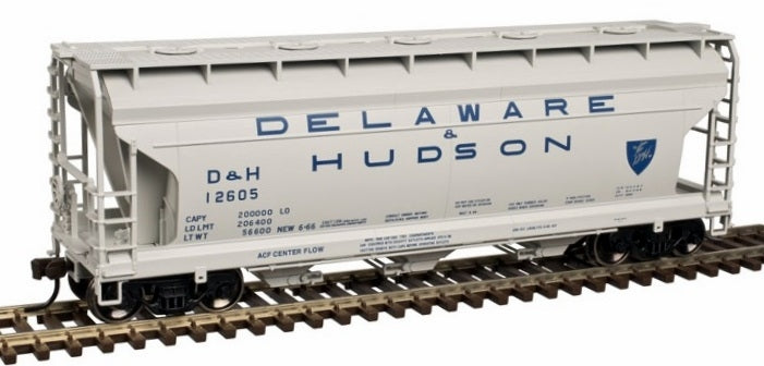 Atlas 50003387 N Delaware & Hudson Trainman® ACF® 3560 Covered Hopper #12605